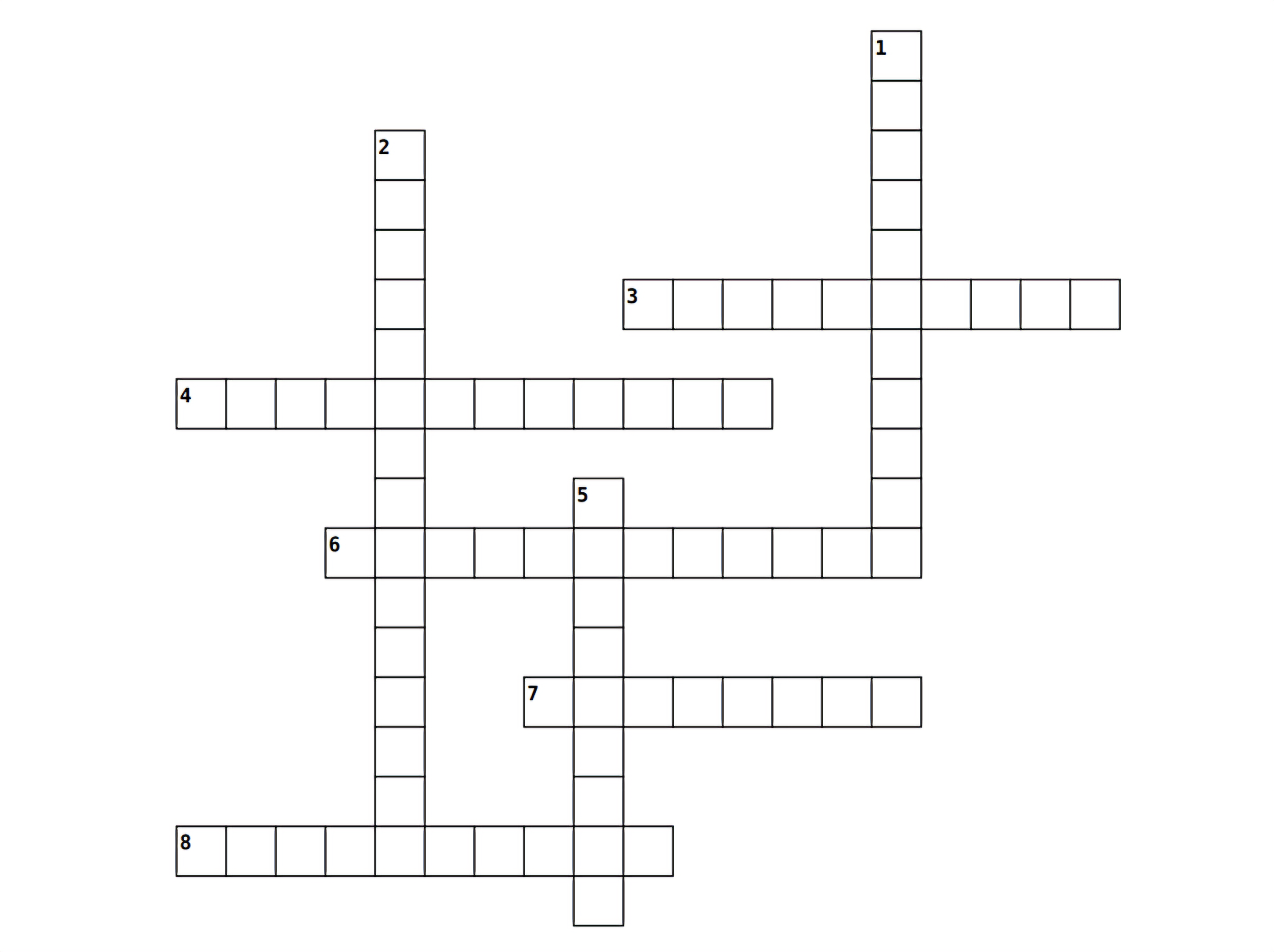 Crossword puzzle grid: Caves of Arunachala