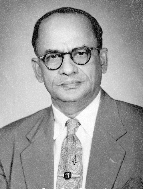 Portrait photograph of Sri K.K. Nambiar